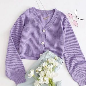 Purple Cardigan